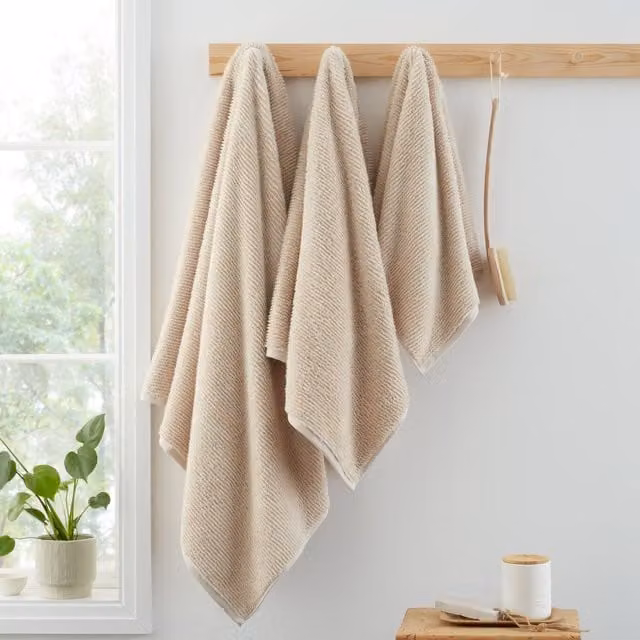 Bianca Soft Zero Twist Spa Cotton Hand Towel in Beige, 50 x 90 cm