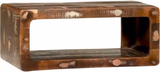 Berkfield Home Brown Reclaimed Solid Wood Industrial TV Cabinet, W/D/H: 60 x 30 x 25 cm – 1