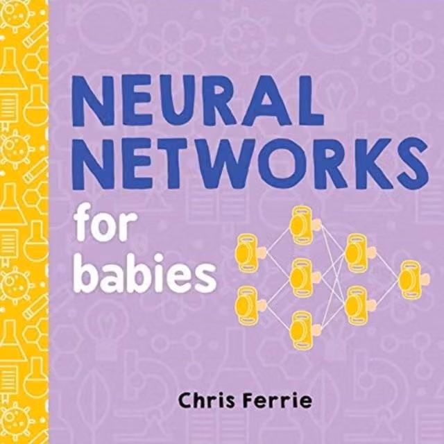 Chris Ferrie Neural Networks for Babies Paperback Book in Multicolour and Purple