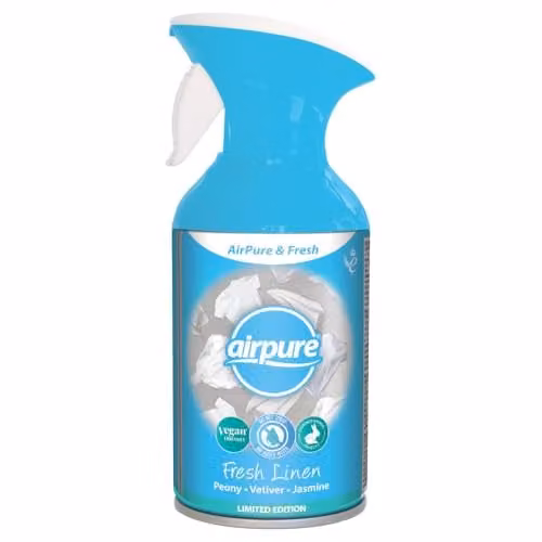 Airpure & Fresh Trigger Spray Air Freshener in Fresh Linen, White and Blue