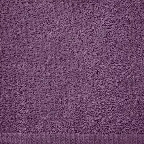 Catherine Lansfield Quick Dry Cotton Bath Sheet Pair, Purple, W: 90 cm, D: 140 cm – 2