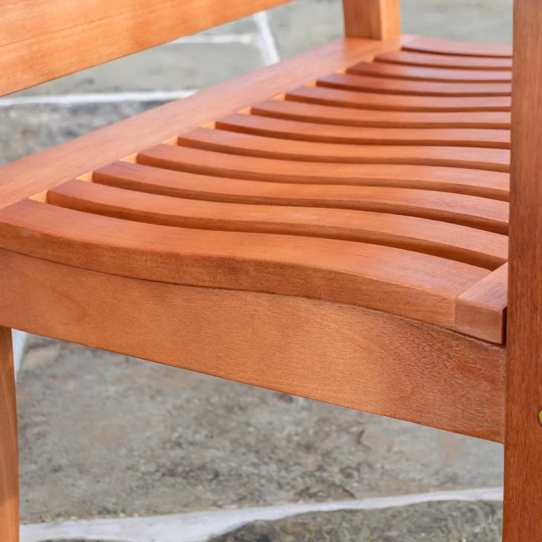 Rowlinson Willington Four Seater Square Eucalyptus Hardwood Garden Furniture Set in Brown – 3