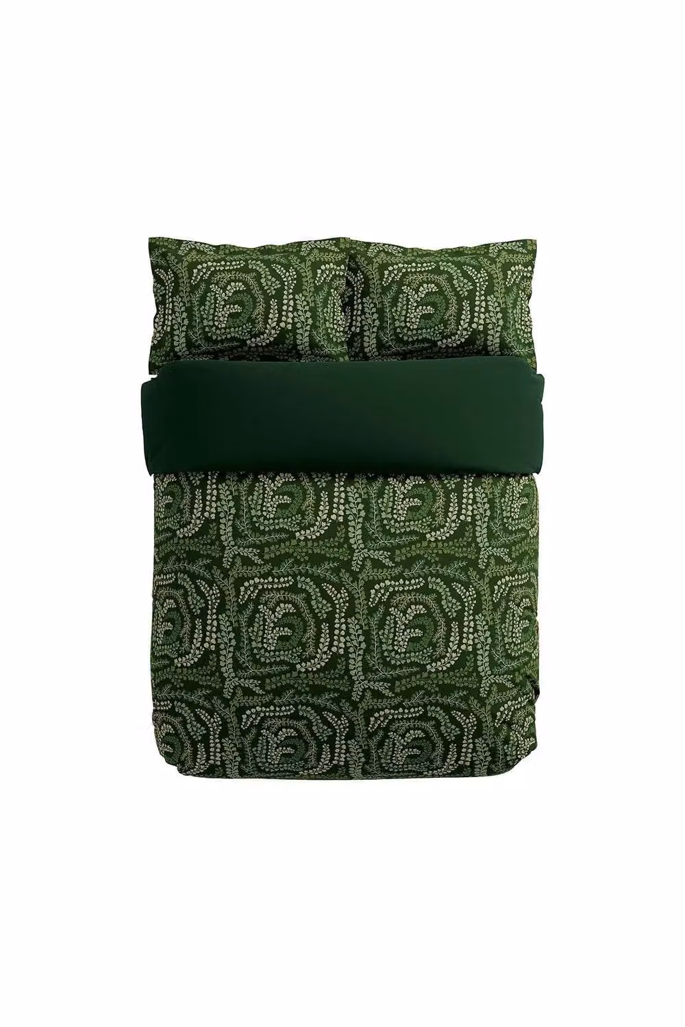 Harlequin Fayola Green Floral Cotton Mako Satin Duvet Cover and Pillowcase Set, W: 180 cm, H: 200 cm – 3