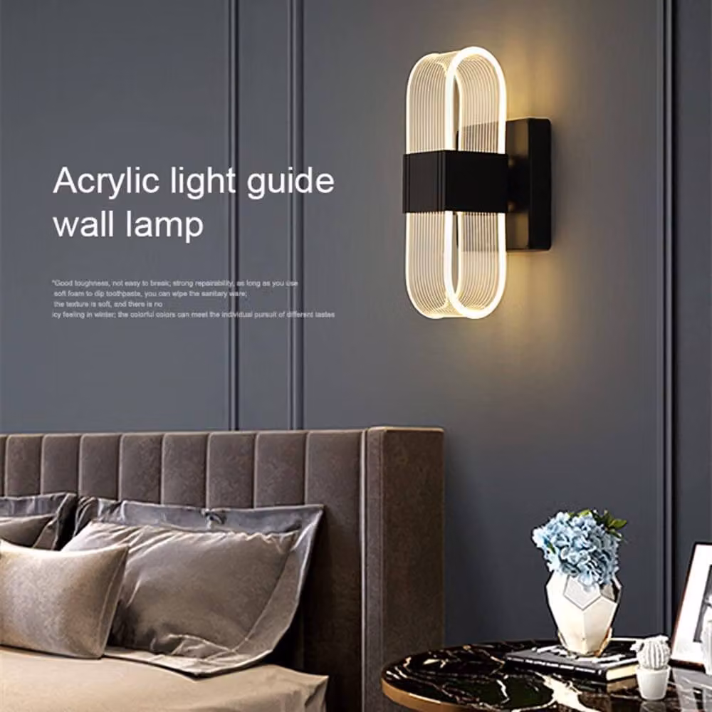 Pheashine Black Oval LED Wall Light, 12W Dimmable, 21 cm – 2