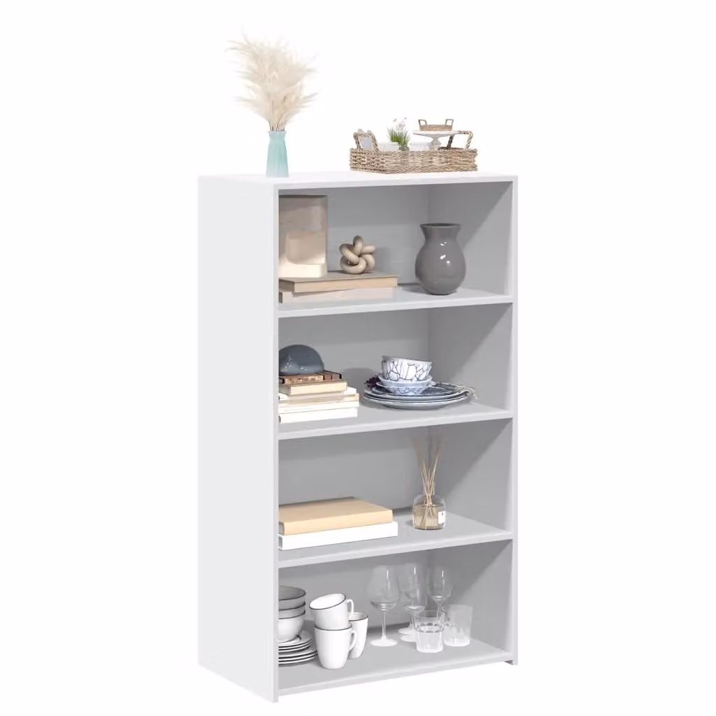 Berkfield Home Modern White Highboard W/D/H: 70 x 41 x 124 cm – 2