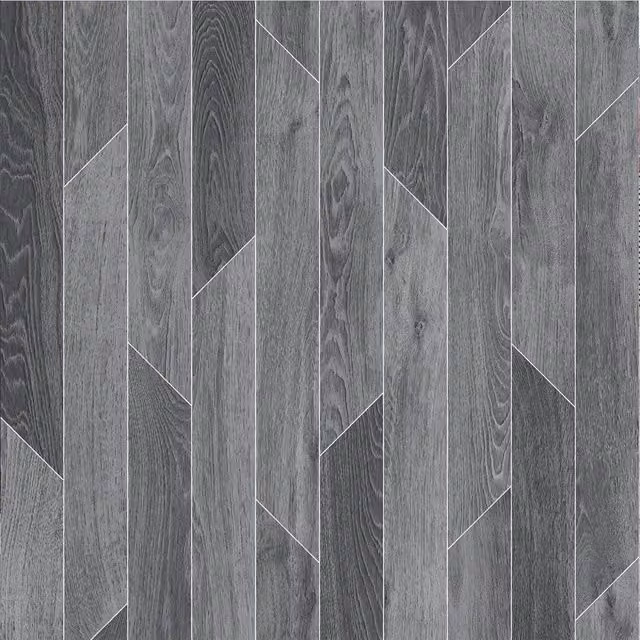 Vinyl Flooring UK Grey Wood Effect Vinyl Flooring Sheet in Beige, W: 200 cm, L: 600 cm