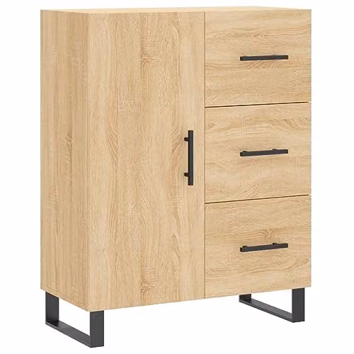 vidaXL Sonoma Oak Sideboard in Brown, W/D/H: 69.5 x 34 x 90 cm – 1