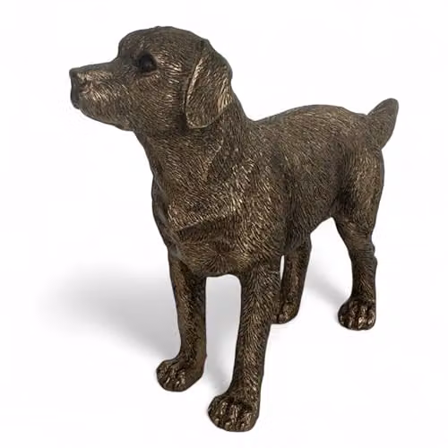 Leonardo Reflections Bronzed Animal Crackers Labrador Dog Figurine in Bronze and Gold – 5