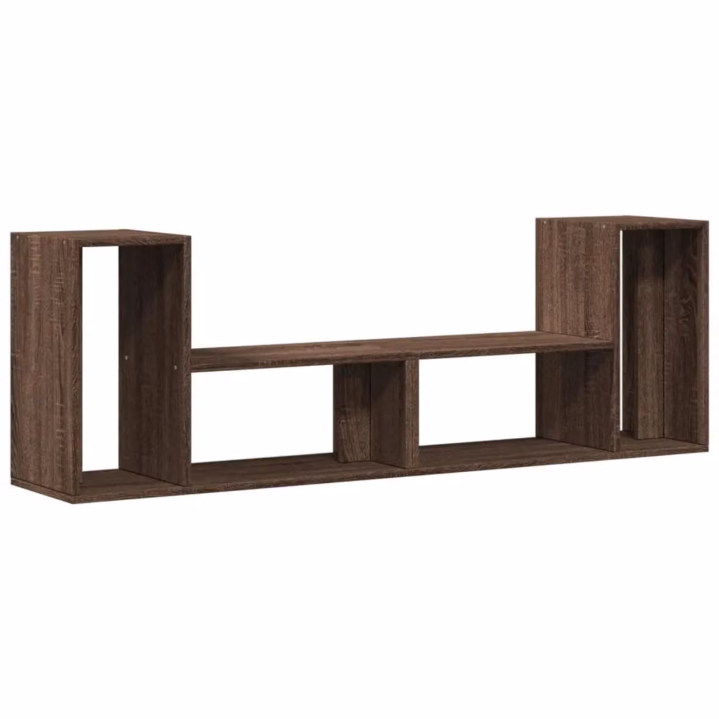 Berkfield Home Set of 2 Modern Brown Oak TV Cabinets in Engineered Wood, W: 75 cm, D: 30 cm, H: 50 cm – 2