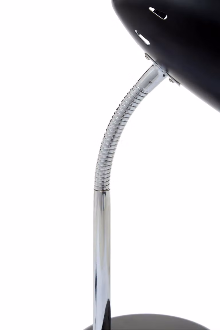 Orsina Adjustable Metal Desk Lamp in Matte Grey and Black for Reading and Task Lighting