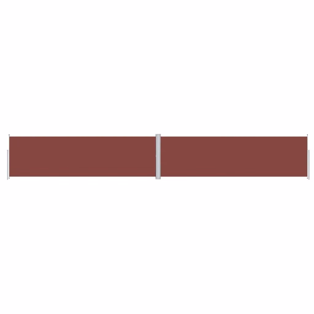 Berkfield Home Retractable Brown Polyester Roller Side Awning W/D/H: 1200 x 180 x 180 cm – 2
