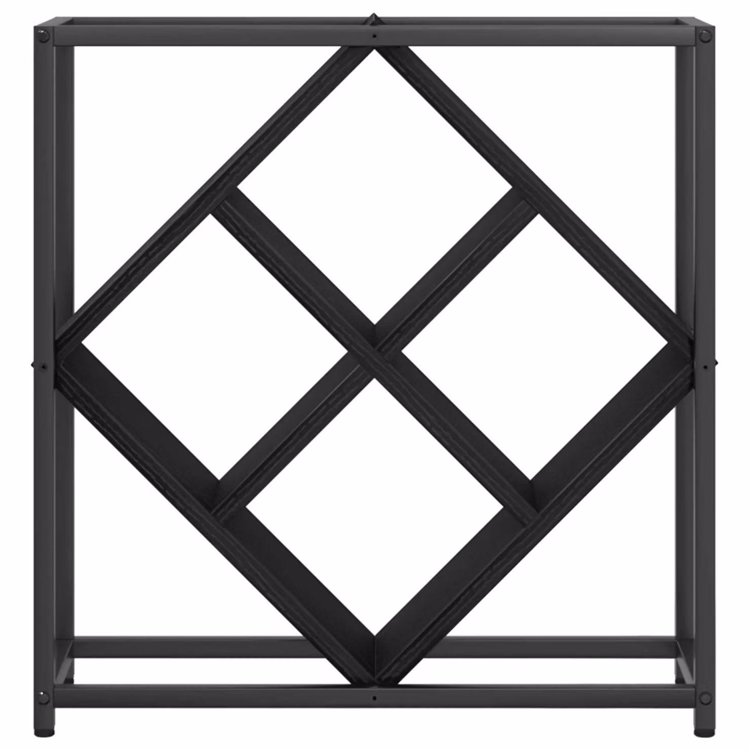 Berkfield Home Black Oak Wine Rack, W: 51.0 cm, D: 18.0 cm, H: 52.5 cm – 4
