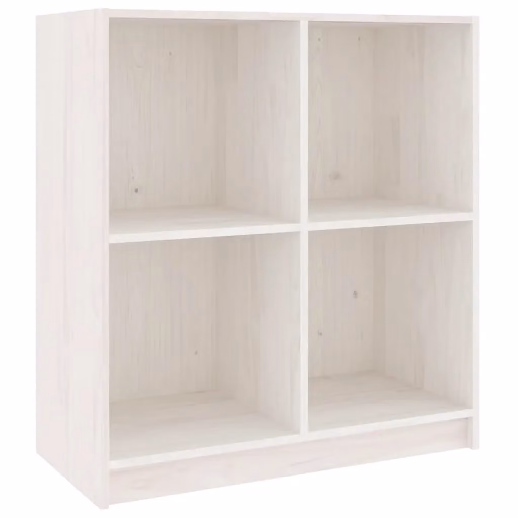 Berkfield Home White Solid Pinewood Sideboard W/D/H: 70 x 33 x 76 cm – 2