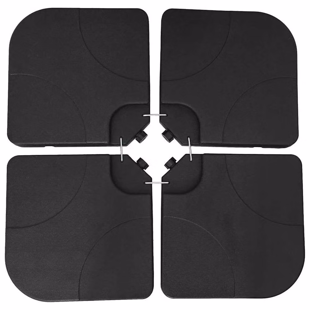 Berkfield Home Portable Parasol Base, Black, 60 L Sand or Water Filled – 4