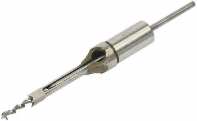 Loops 1/4 inch Chisel and Drill Set in Silver for Wood, Compatible with ys08919 Hollow Chisel Mortiser