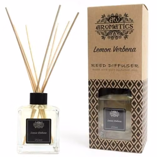 Ancient Wisdom Lemon Verbena Essential Oil Reed Diffuser, 200ml, Black – 1