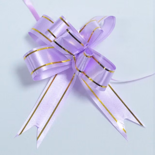 KDMK Mini Pull Bows in Pink and Purple, Pack of 10