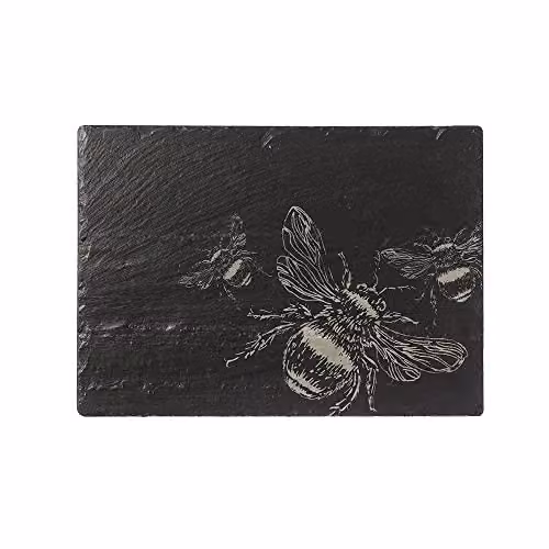 The Just Slate Company Bee Slate Cheese Board in Anthracite Grey – 1