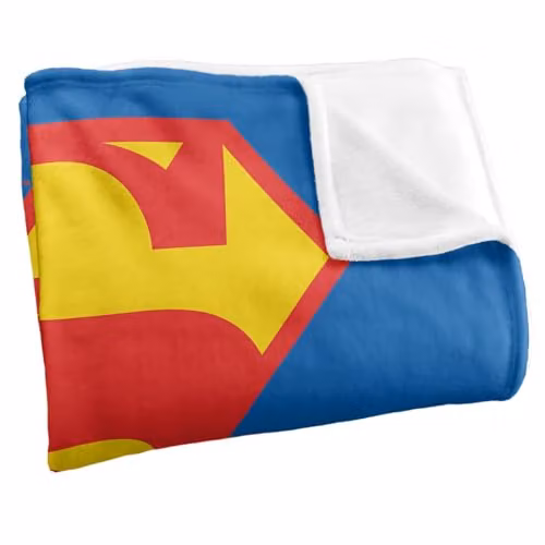 Warner Bros. Superman Shield 1986 Super Soft Fleece Throw Blanket, Multicolour – 2