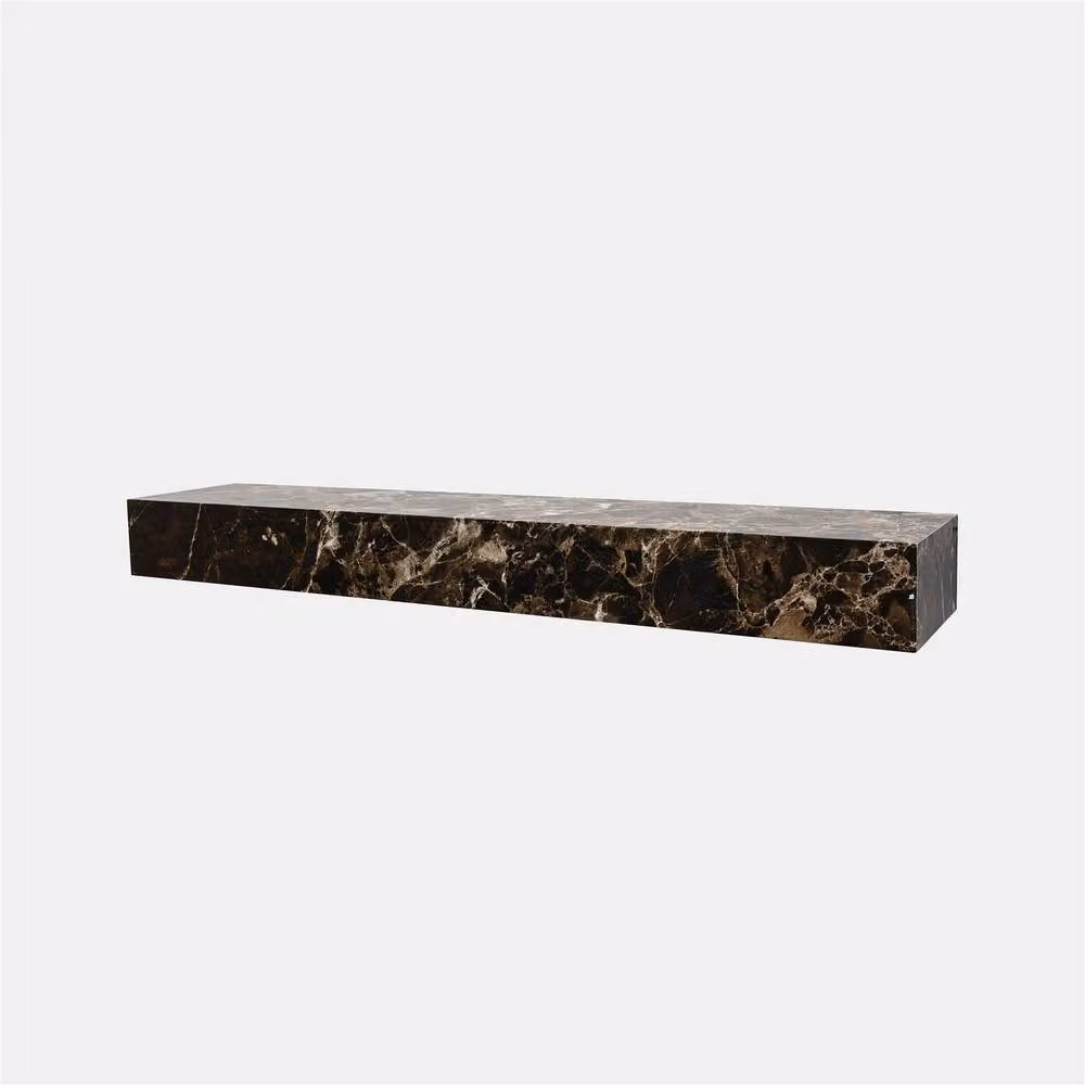 OHS Modern Brown Accent Rectangle Wall Mounted Storage Shelf – 2