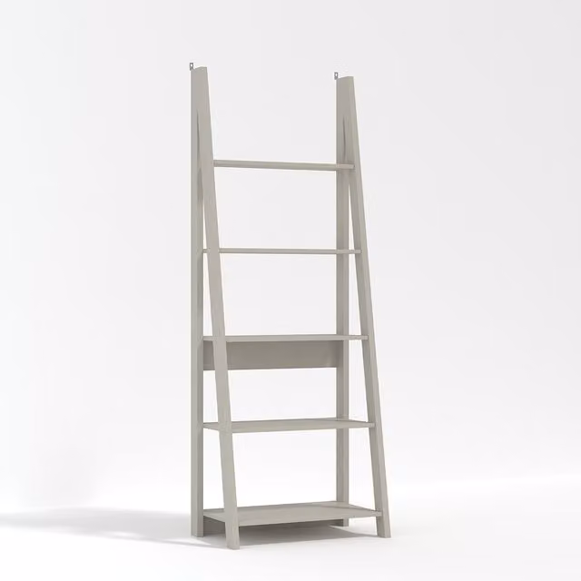 LPD Home Tiva Ladder Bookcase in Grey