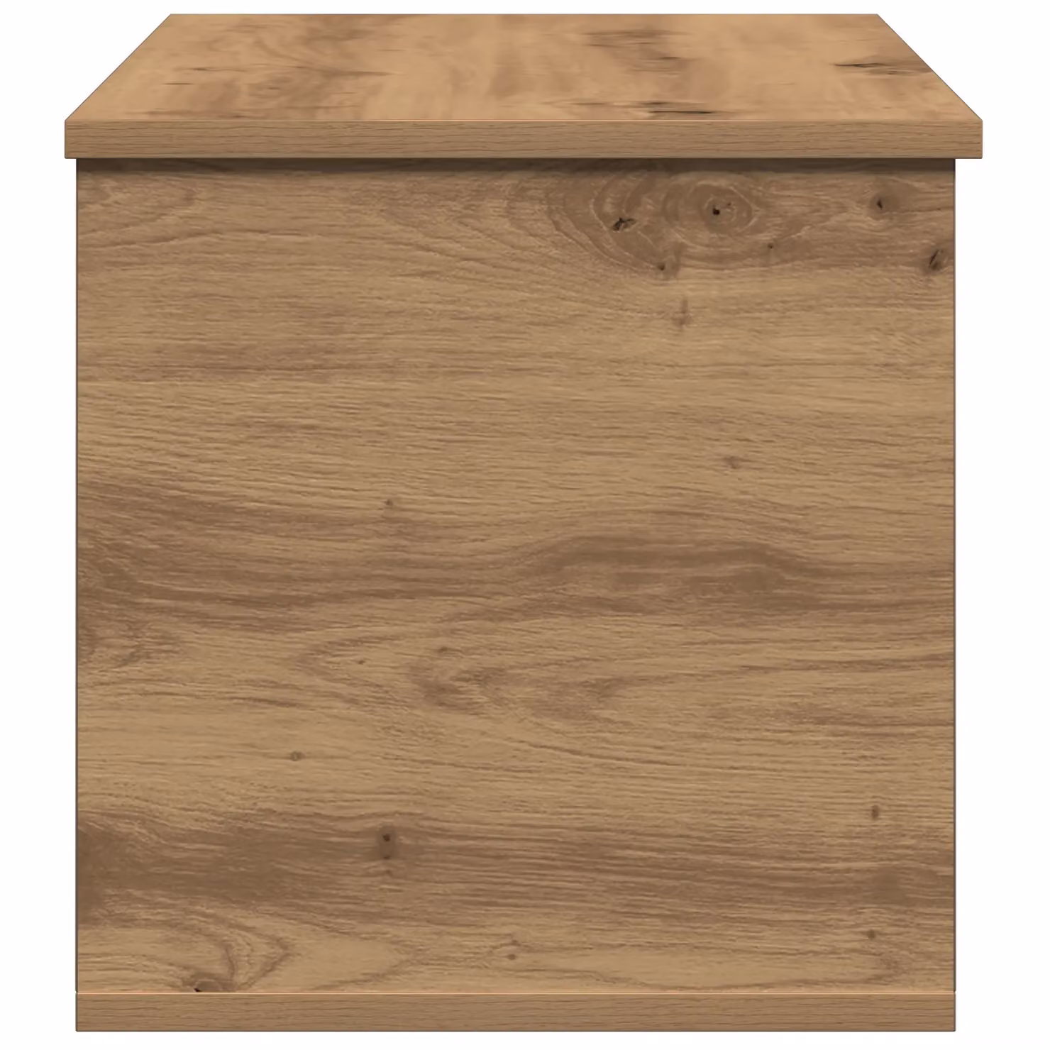 Berkfield Home Storage Box in Artisan Oak, Brown, W/D/H: 90 x 35 x 35 cm – 3