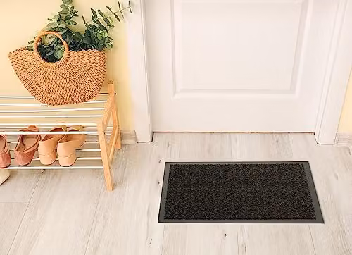 KAV Non-Slip Washable Dirt Trapper Door Mat, Black, W: 40 cm, D: 60 cm – 2