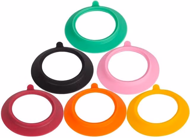 Tiny Dining Bamboo and Silicone Suction Cup Bowls for Babies in Multicolour