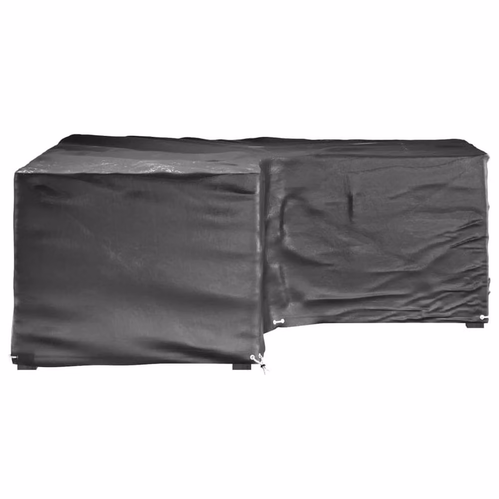 Berkfield Home L-Shaped Garden Furniture Covers, 2 Pack, Black, W/D/H: 185 x 185 x 70 cm – 3