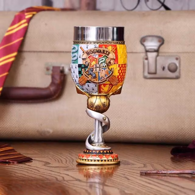 Nemesis Now Harry Potter Golden Snitch Resin Goblet in Gold, Silver and Multicolour, Height: 19.5 cm