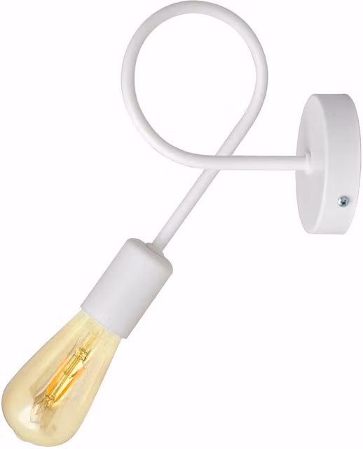 Helam Modern White Wall Lamp with Arc Design