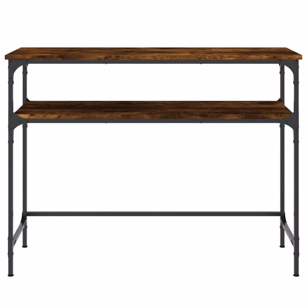 Berkfield Home Decorative Console Table in Smoked Oak Brown, W/D/H: 100 x 35.5 x 75 cm – 3