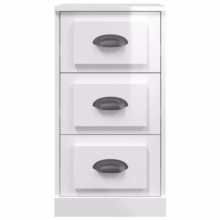 Berkfield Home High Gloss White Wall Mounted Sideboard, W/D/H: 36.0 x 35.5 x 67.5 cm