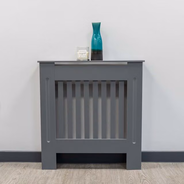 Jack Stonehouse Classic Vertical Line Radiator Cover in Grey