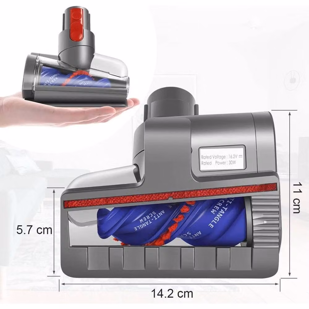 FLAVORA Mini Motorised Tool Brush Head for Dyson in Grey – 2
