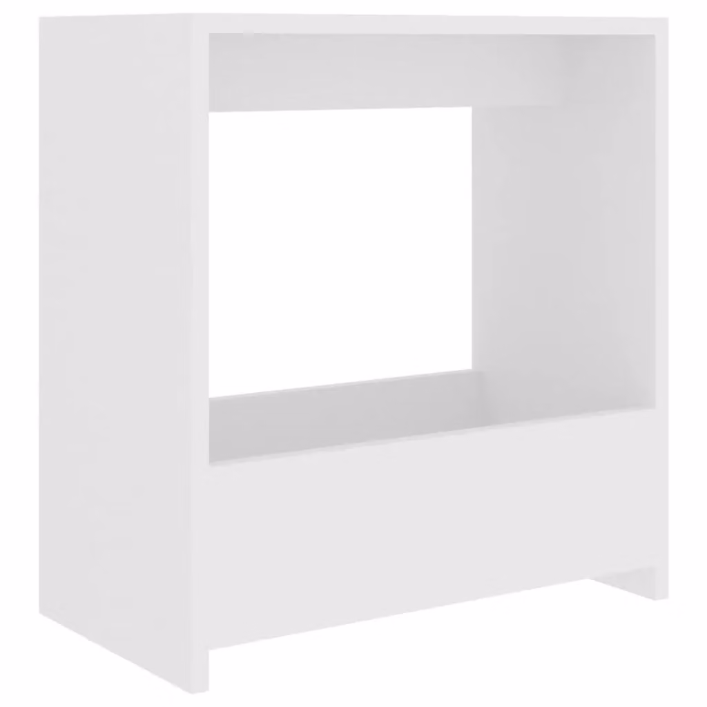Berkfield Home Modern White Side Table in MDF, W/D/H: 50 x 26 x 50 cm – 2