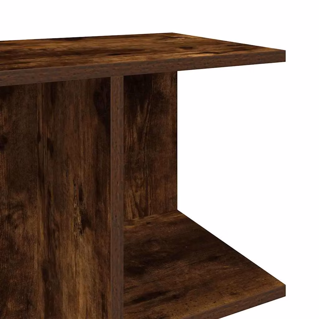 Berkfield Home Set of 2 Smoked Oak Bedside Tables in Brown, W/D/H: 46.5 x 29 x 61 cm – 5
