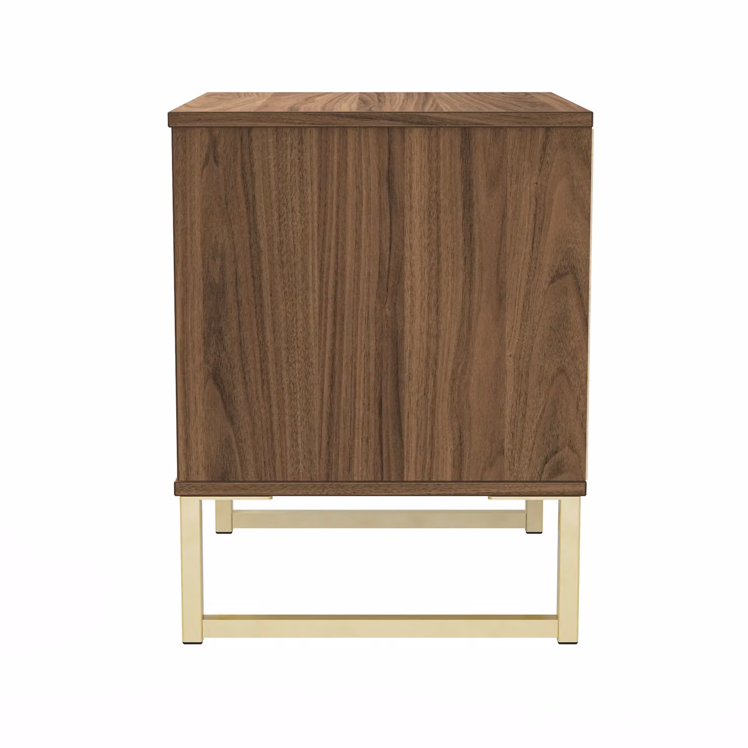 Ready Assembled 2 U Dallas 2 Drawer Bedside Cabinet in Walnut – 2