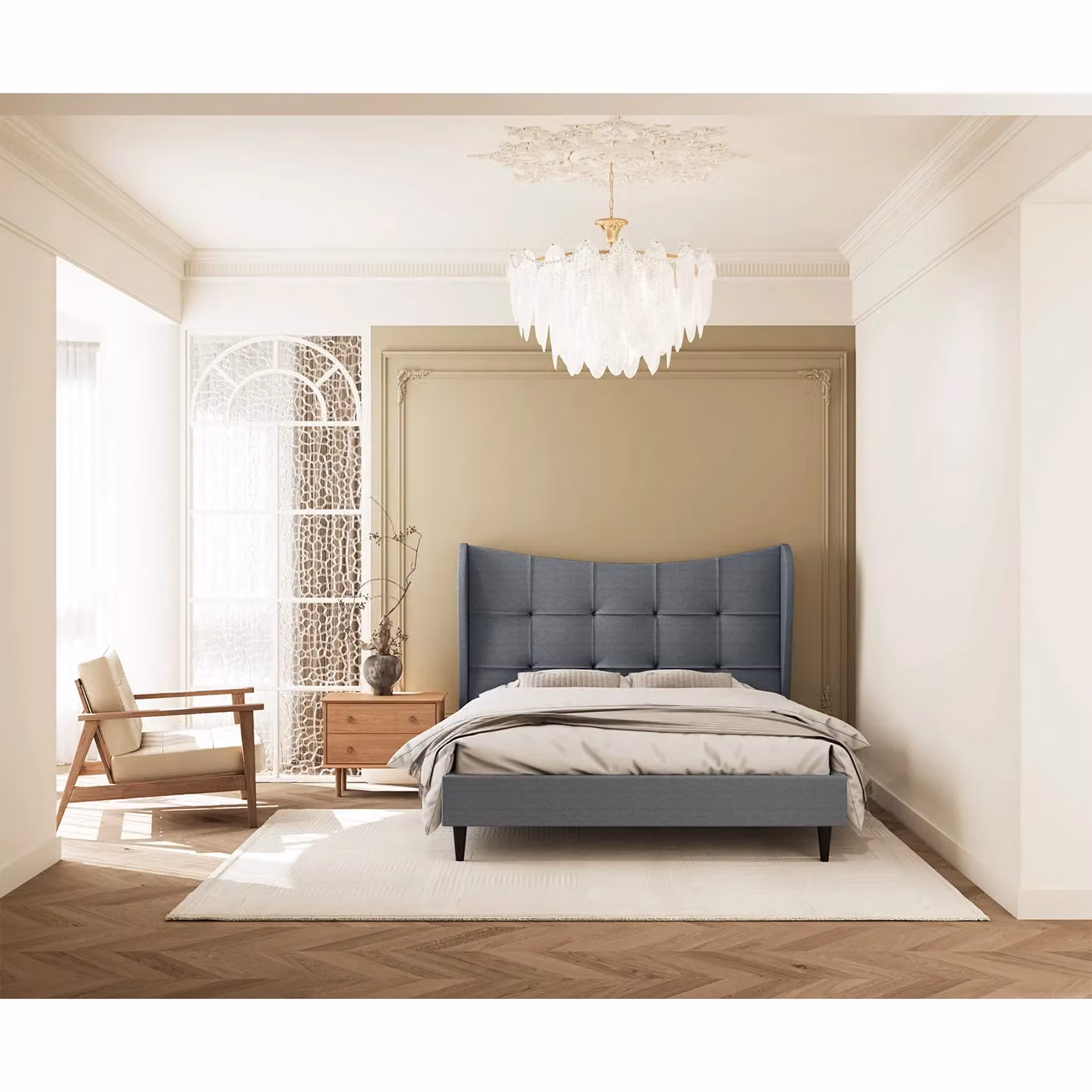 Seconique Verona King Size Upholstered Lift Up Bed in Grey Fabric, H: 221.0 cm x W: 180 x D: 200 cm – 7