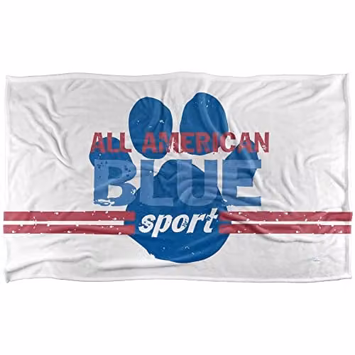 LOGOVISION Blues Clues All American Blue Sport Silky Touch Super Soft Fleece Throw Blanket, W/D: 91 x 147 cm – 1