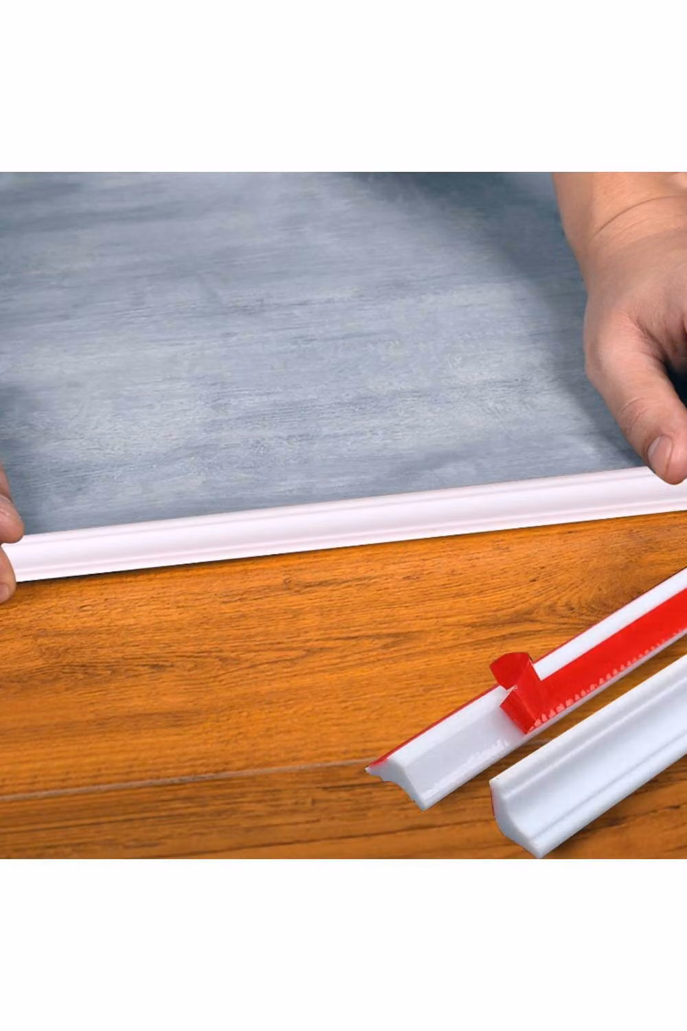 KDMD Self Adhesive TPE Wall Inner Corner Trim Caulk Strip, White, W/D: 27 x 20 mm, Length: 3 m – 5