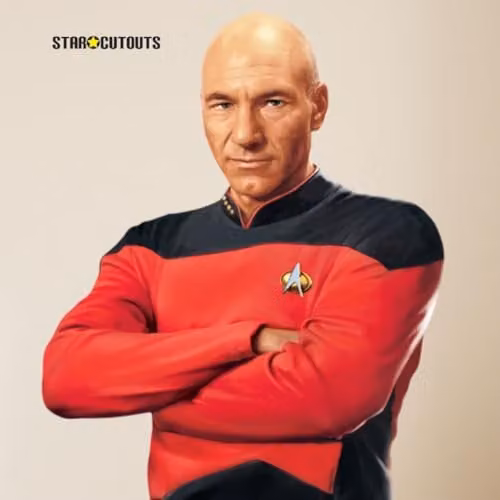Star Cutouts Star Trek Captain Jean-Luc Picard Cardboard Cutout, Height: 176 cm – 5