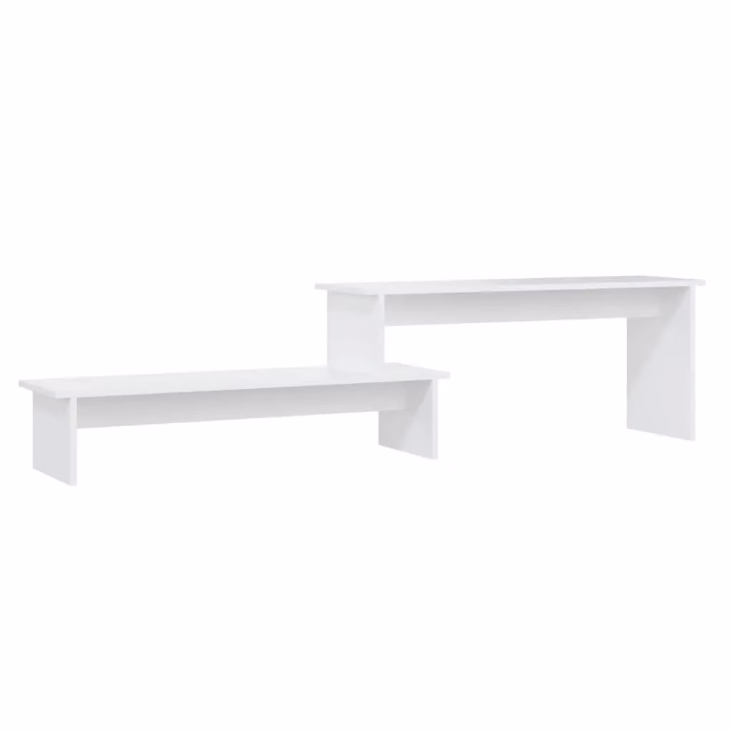 Berkfield Home White TV Cabinet with Adjustable Shelves, W/D/H: 180 x 30 x 43 cm – 2