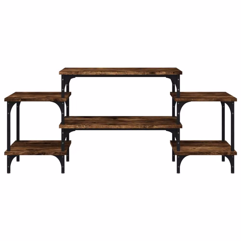 Berkfield Home Smoked Oak TV Cabinet in Brown, W/D/H: 117 x 35 x 52 cm – 4