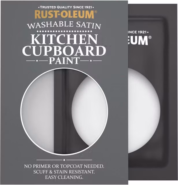 Rust-Oleum Kitchen Cupboard Satin Finish Tester Sachet in Monaco Mist Grey, 10ml