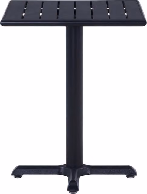 Berkfield Home Black Square Garden Table W/D/H: 60 x 60 x 75 cm
