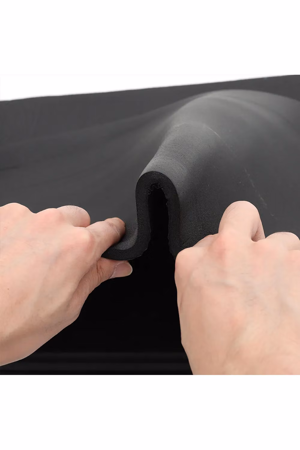 Living and Home 12pcs Self Adhesive Black Rubber Heat and Sound Insulation Mats – 3