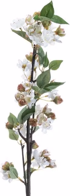 Love Lace English Blossom Branch Artificial Flower in Brown, White and Pink