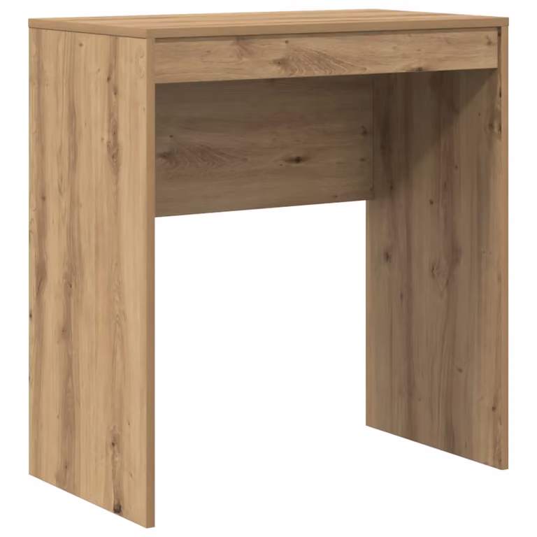 Berkfield Home Artisan Oak Writing Desk in Brown, W/D/H: 120 x 70 x 76 cm