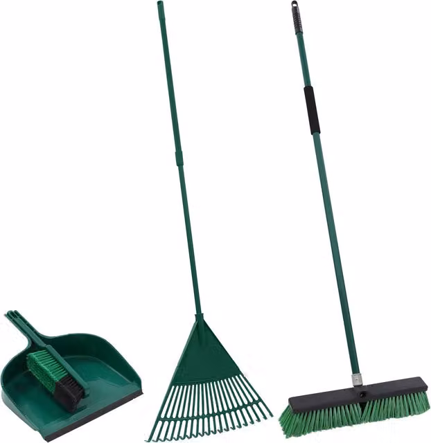 JVL Set Up for Summer Bundle in Green with Telescopic Handle and Scraper